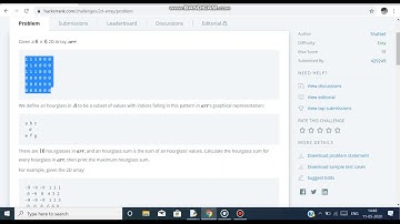 HackerRank 2D Array - DS Explained - Python