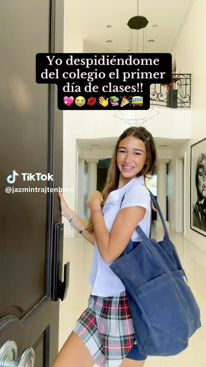 Despedida primer día de clases!! 💖📚💕🙌#jazmintrajtenberg #grwm #tiktok #trend #school #viral