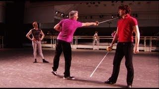 Romeo and Juliet sword-fight rehearsal (The Royal Ballet)