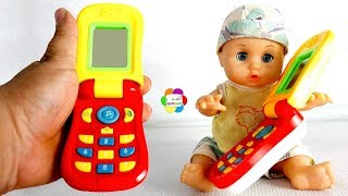 لعبة الموبيل الحقيقى الجديد للاطفال اجمل العاب العرائس بنات واولاد  real new doll mobile phone toy screenshot 2