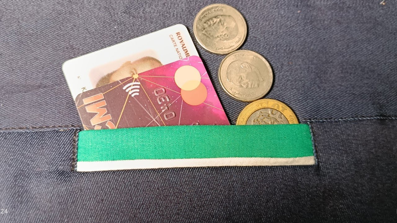 طريقة عبقرية لخياطة جيب پاسپوال #sewing #sewinghacks 