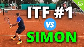 Simon vs World Number One  Tennis Match Highlights  Court Level View