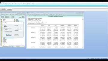 Structural VAR using Eviews