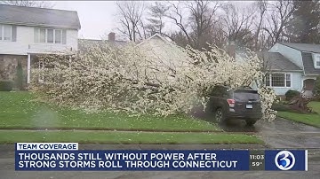 VIDEO: Fierce winds bring down trees, wires leading to thousands of outages