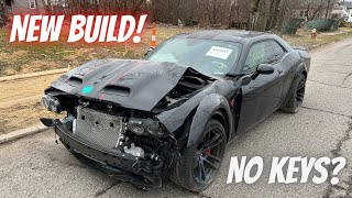 I Bought a Totaled 2021 Dodge Challenger Hellcat Widebody From Auction! *LOW MILES*