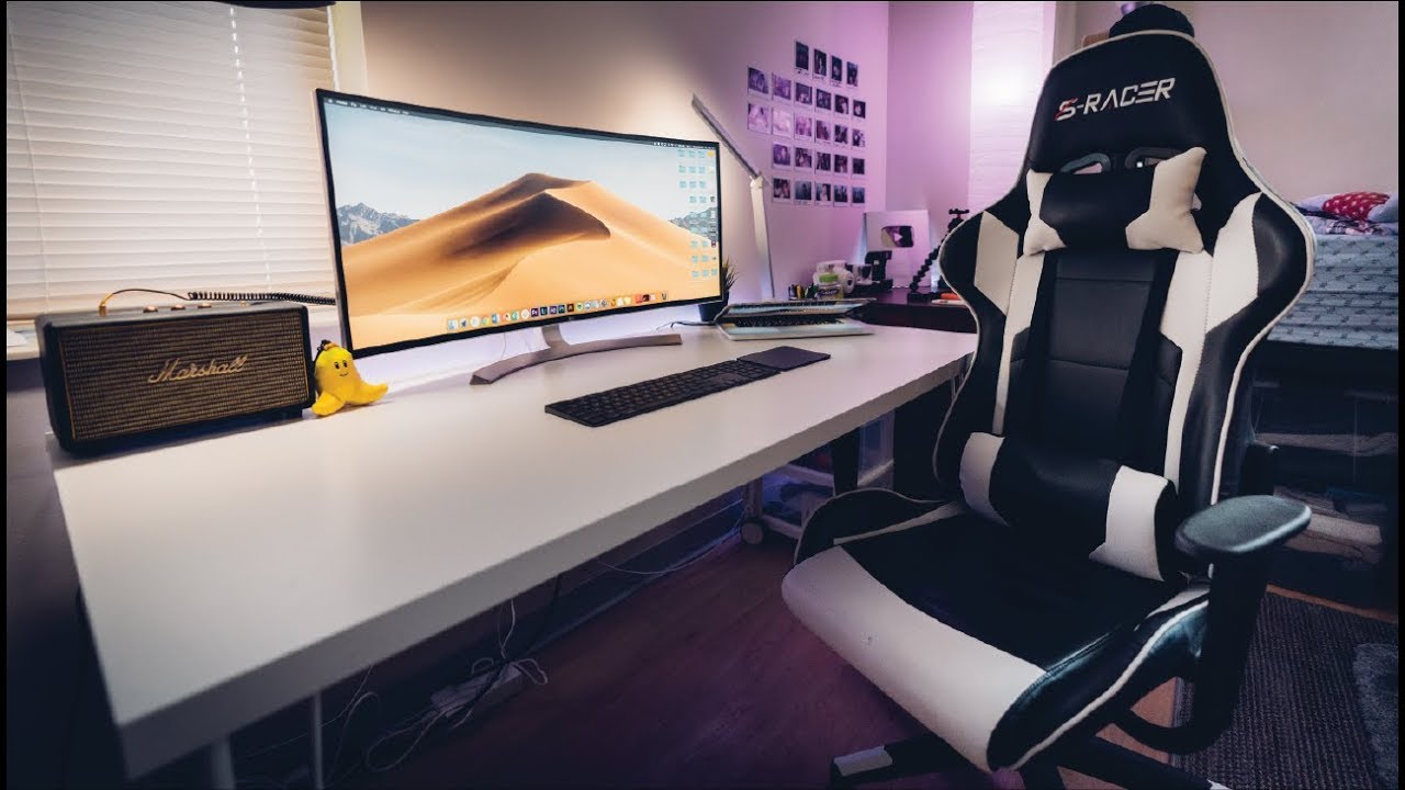 My College Dorm Room Desk Setup Youtube