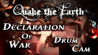 Live DrumCam - Declaration Of War - Quake The Earth @ Hevimesta 10.3.2018