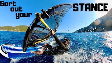 How to adapt your STANCE to improve your windsurfing!                  #insta360 Vassiliki Vasiliki