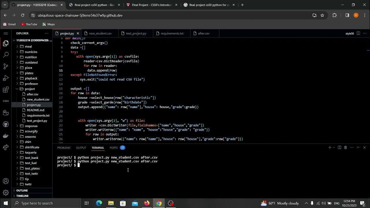final project cs50 python - YouTube