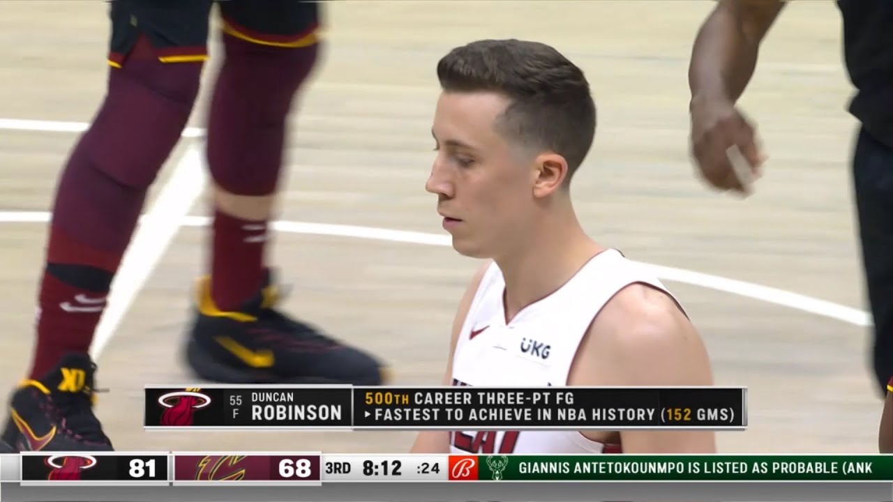 Duncan Robinson becomes fastest player to reach 500 career 3PT
