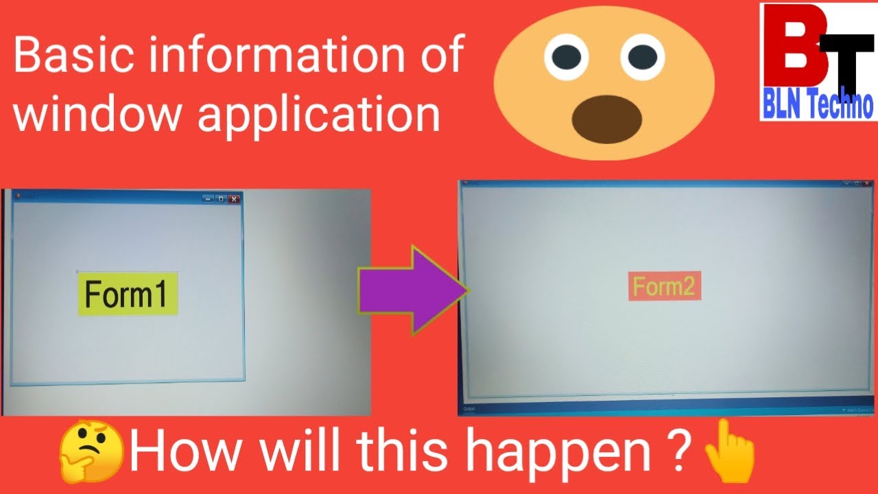 #winforms #csharp #net Basic concept of windows application in C# for ...