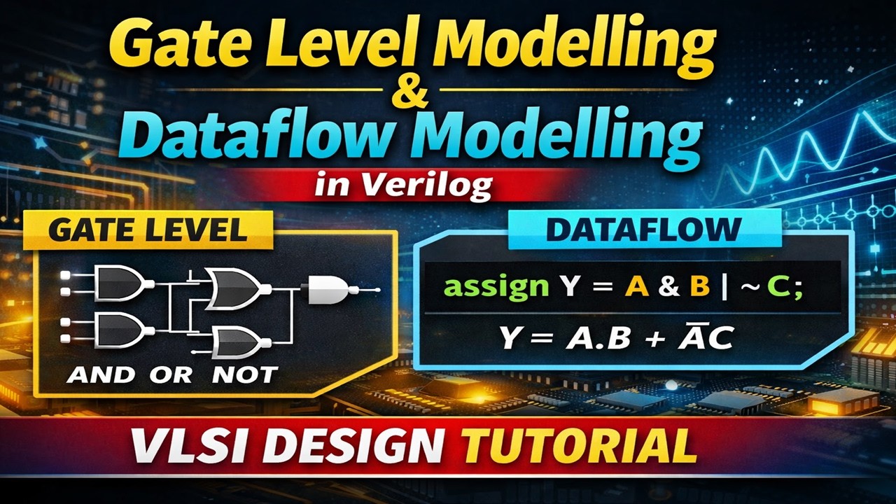 Gate Level Modelling & Dataflow Modelling in Verilog | Complete VLSI ...