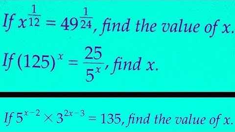 Find the value of x || laws of exponents || class 9 maths || power related problems || number system