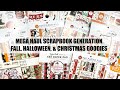 MEGA Scrapbooking and Cardmaking Haul | Scrapbook Generation | Fall, Halloween, & Christmas Supplies