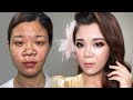Trang Điểm Cô Dâu Nhiều Khuyết Điểm / Makeup Transformation Bridal / Hùng Việt Makeup