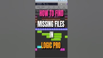 Hoe ontbrekende bestanden in LOGIC PRO te vinden