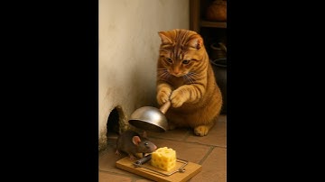 Orange cat catching mouse #cat  #trap  #mouse #tabbycat #cat #trap #cute #funny #kitten