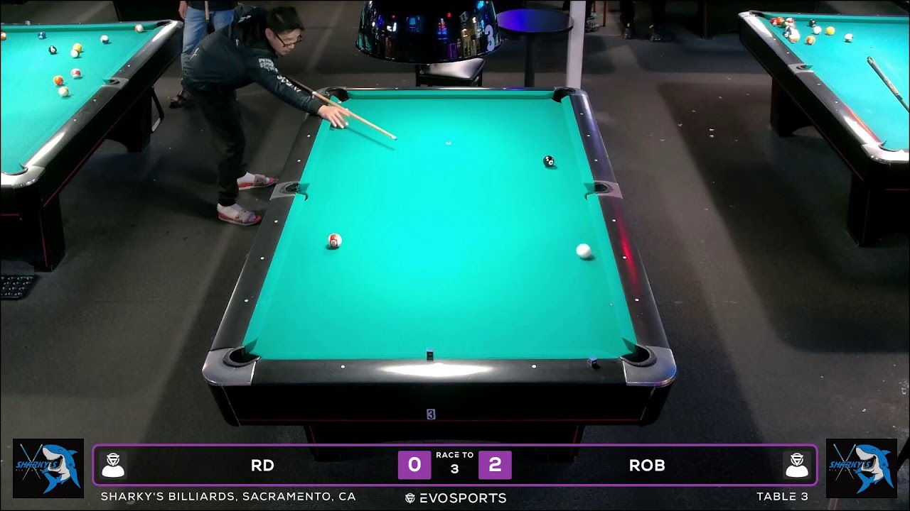 RD vs ROB - SHARKY'S BILLIARDS - TABLE 3 | EvoSports