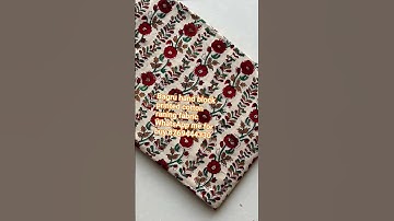 cotton 60/60 Raning fabric bagru hand block printed fabric.#reels #fabric #shorts