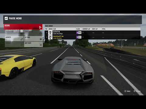 forza-7-drag-race:-lamborghini-reventon-vs-lamborghini-murcielago-lp670-4