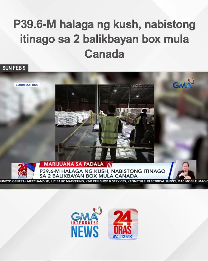 P39.6-M halaga ng kush, nabistong itinago sa 2 balikbayan box mula Canada | 24 Oras Weekend