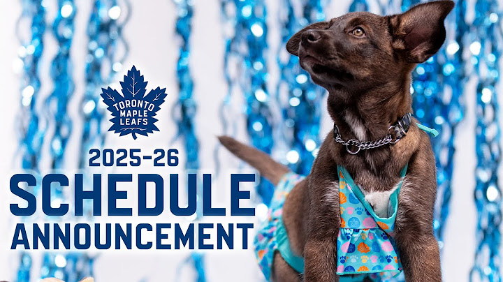 Toronto Maple Leafs 2025-26 Schedule Announcement