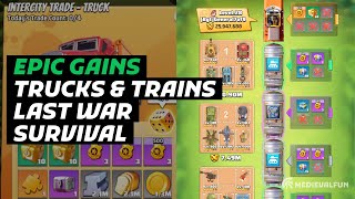 How to use Trade Trucks & Trains to get Plenty of RSS in Last War Survival