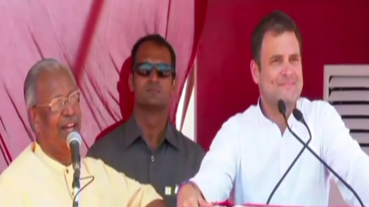 Congress President Rahul Gandhi addresses public meeting in Krishnagir, Tamil Nadu