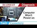 PowerColor RX 6900 XT Red Devil Diagnosis - Computer won't power on
