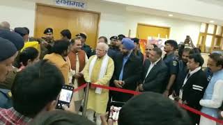 NIFAA Harmony 2019 Haryana C.M sir visited at our RANGOLI art