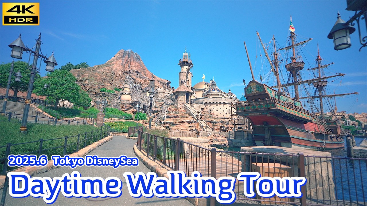 【最高画質】朝のディズニーシー 「全エリア」を丁寧に歩く。 Daytime walking tour / Tokyo Disneysea / Fantasy Springs 2025年6月