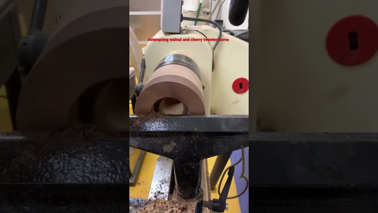 Black walnut/cherry tweeter horn prototype