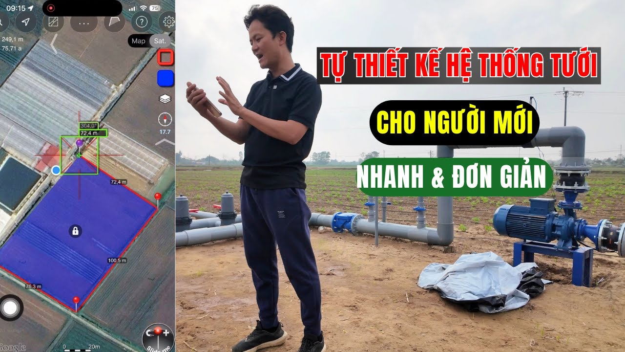 Tự thiết kế hệ thống tưới cho người mới, Nhanh, đơn giản - Ai cũng có thể thực hiện được.