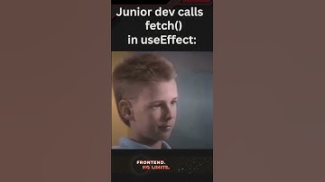 When junior dev calls fetch in React useEffect hook