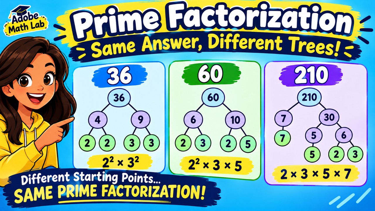 Prime Factorization Using Factor Trees - YouTube