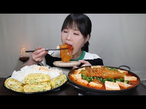 맛있는먹방♡ <strong>멸치김치찜</strong> 쿨타임이 찼다.!!!!!! 계란말이는 덤~♡ 매운, 김치찜, 계란말이, 먹방. mukbang, spicy, kimchi, ASMR.