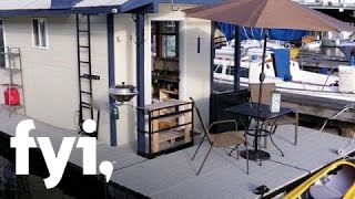 Tiny House Hunting: Adjusting to a Tiny House Boat (S1, E5) | Home.Made.Nation