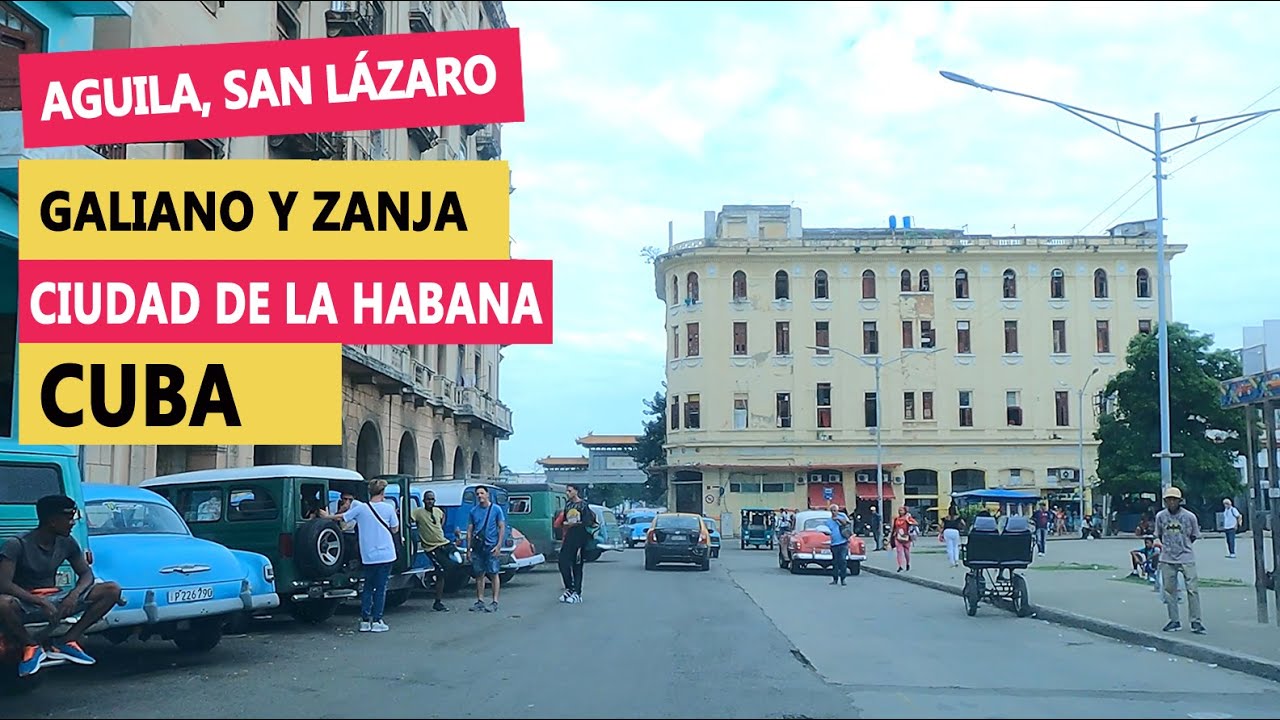 Manejando por Aguila, San Lazaro, Galiano y Zanja, Centro Habana Cuba