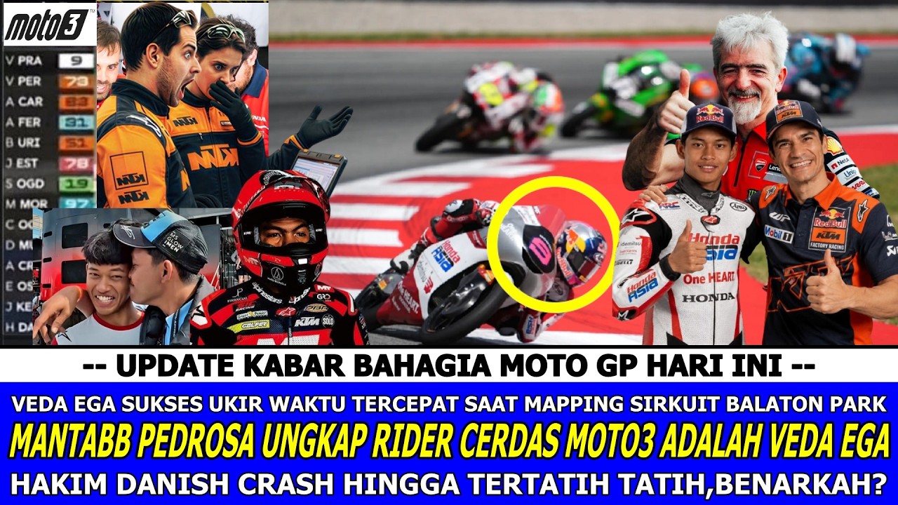 🔴MENYALA DI HONGARIA🔵 PEDROSA UNGKAP VEDA RIDER TERCERDAS MOTO3 ~HD13 CRASH HINGGA TERTATIH| Really❓