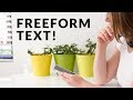 Project Life App Tutorial: Freeform Text