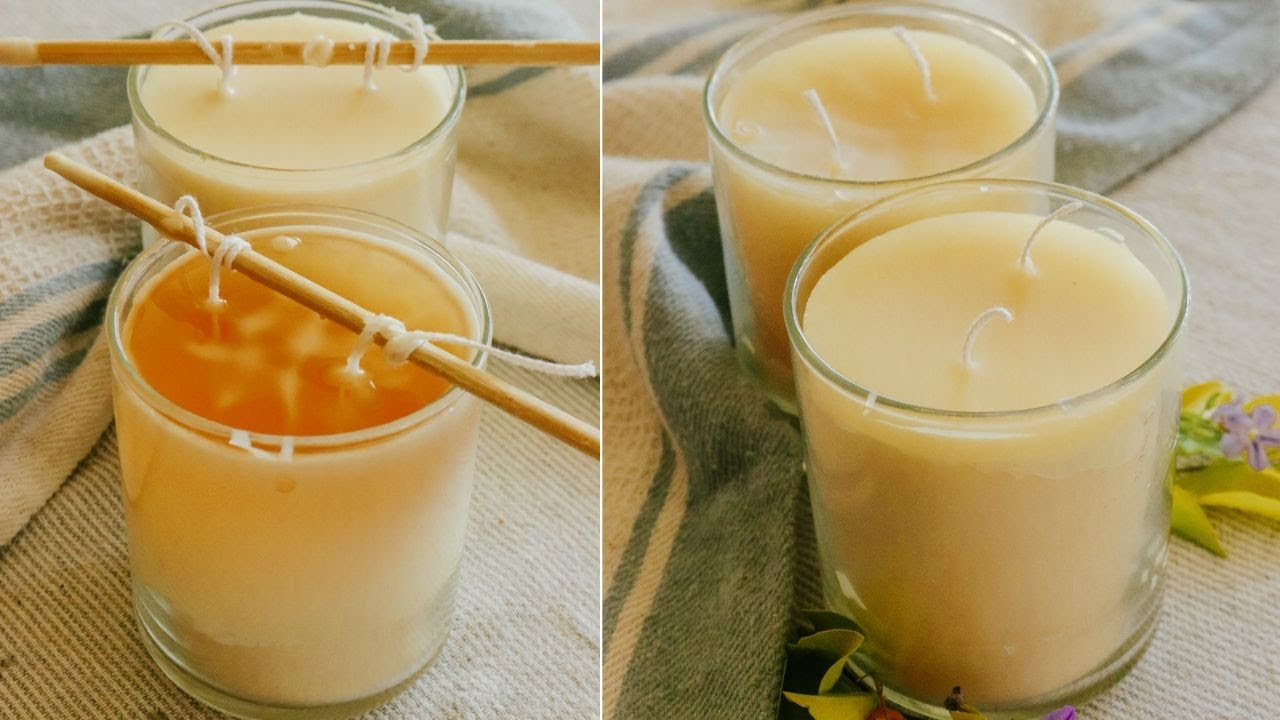 How to make Beeswax Candles YouTube