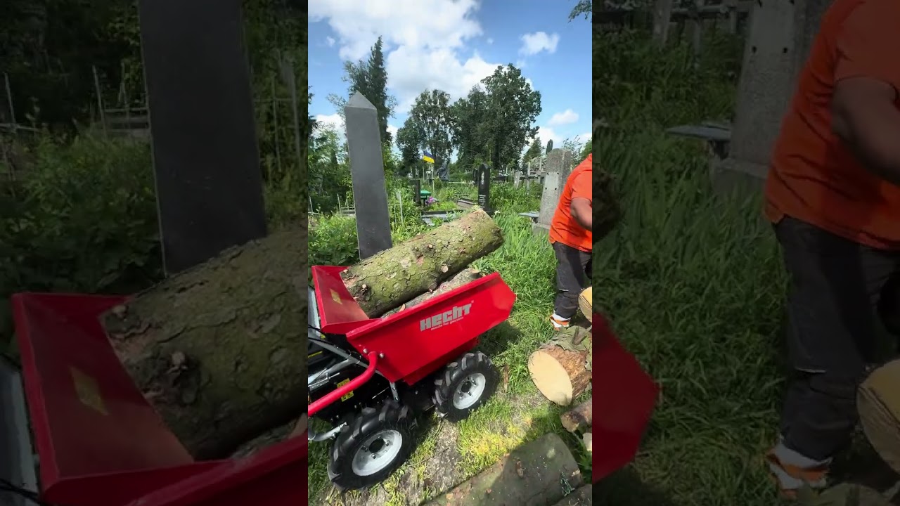 ДУМПЕР HECHT 2650 незамінний помічник для виконання робіт з переміщення вантажу в складних умовах!