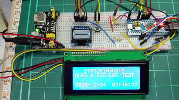STM32duino OLED + I2C LCD + RTC Test
