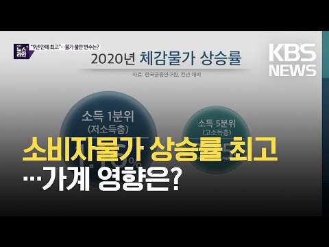 소비자 물가 상승률 9년 만에 최고…가계 영향은? / KBS 2021.06.02.