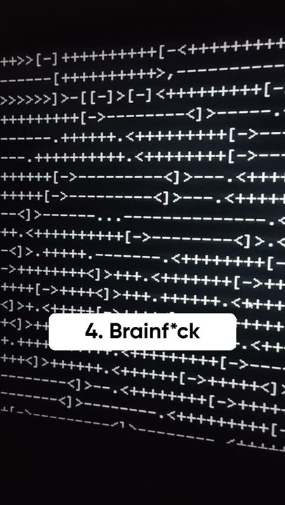 5 Bahasa pemrograman tersulit didunia 😱😱