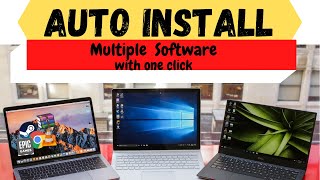 Auto install multiple software in one click