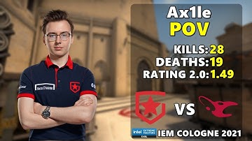 CS:GO POV Demo Gambit Ax1Le (28/19) vs Mousesports (de_mirage)