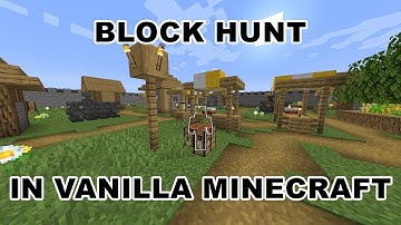 Block Hunt in Vanilla Minecraft 1.14