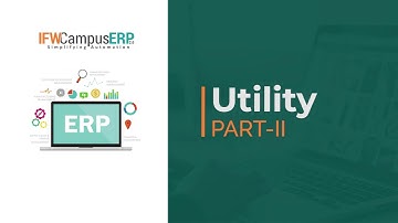 Utility Module ERP 2.0 | Part II - Video Tutorial in Hindi (हिन्दी) | Student Parent Employee Logins