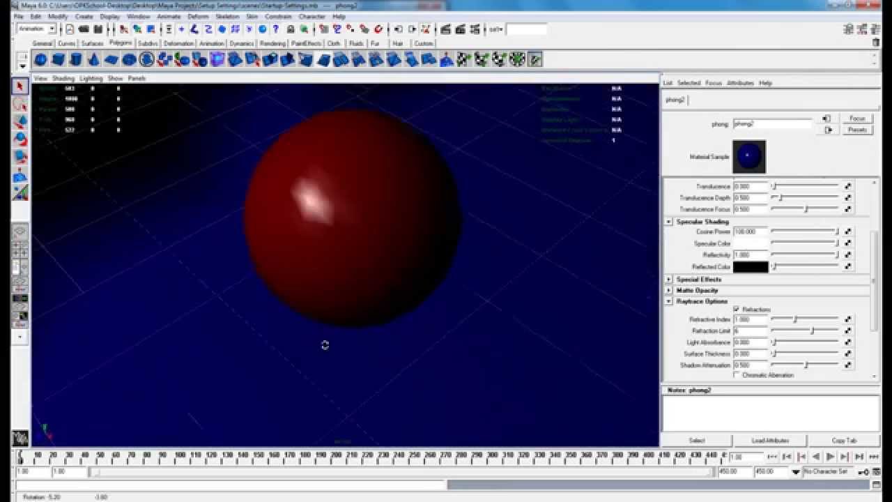 01 Alias Maya 6 Essential Basics Quality Rendering Scene Settings 01-alias-maya-6-essential-basics-quality-rendering-scene-settings